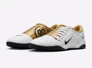 Nike Total 90 3 SP White Metallic Gold Sneaker Schuhe Weiß 39 US 8 HJ9351-101 - Picture 1 of 8