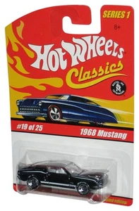 Hot Wheels Classics Series 1 (2004) Black 1968 Mustang Toy Car 19/25 - Picture 1 of 1