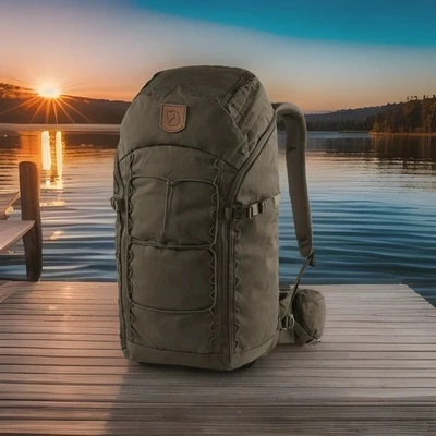 Fjallraven Singi 28 Trekking Hiking Backpack Dark Olive - Image 1 of 4