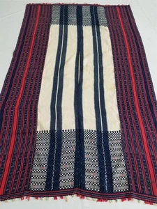Vintage Traditional Philippine Ifugao Tribal Handwoven Blanket 220x137cms - Picture 1 of 12