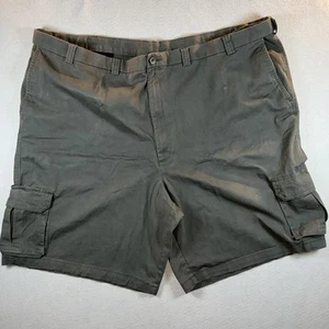 Haggar Mens Big Tall Cargo Shorts Size 52 Charcoal Comfort Stretch Tech Pocket - Picture 1 of 9