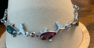 S-80 COLORFUL DOLPHIN BRACELET - Picture 1 of 4