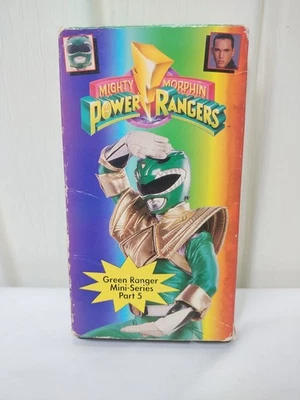 Mighty Morphin Power Rangers VHS Tape Green Ranger Mini Series Part 5 Vintage - Image 1 of 4