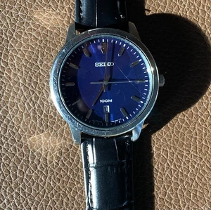 Seiko 6n42 00A0 100m Mens Watch New Battery - Picture 1 of 10