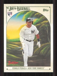2023 Topps x Bob Ross OSWALD PERAZA Rookie card NEW YORK YANKEES #92 - Bild 1 von 2