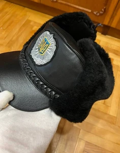 Wintermütze/Kopfkleid eines ukrainischen Polizisten, neu, Gr. 58 - Bild 1 von 16
