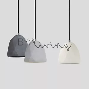 Modern Contemporary Geometric Diamond Concrete Pendant Light Lighting Bar Cafe - Picture 1 of 5