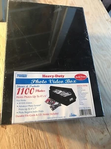 Pioneer Photo Album Photo Storage Box Holds Over 1,100 Photos Up To 4"X7" Black - Picture 1 of 8
