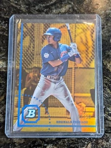 2022 Bowman Heritage Chrome Reginald Preciado Gold Foil /50 Cubs - Bild 1 von 3