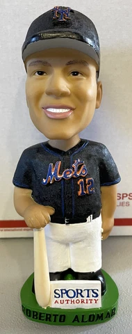 ROBERTO ALOMAR NEW YORK METS 2002 BLACK JERSEY SGA BOBBLEHEAD SPORTS AUTHORITY Cover