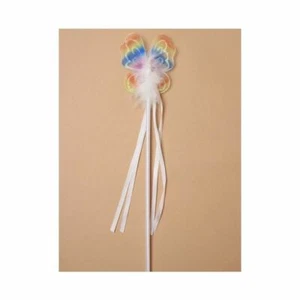 Rainbow Fancy Dress Butterfly Wands Flower Girl Wedding Nativity Bride UK - Picture 1 of 2