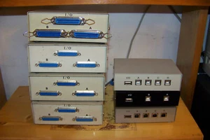 DATA SWITCH MANUELL (7ER SET) FÜR GERÄTE UND DRUCKER - Bild 1 von 2