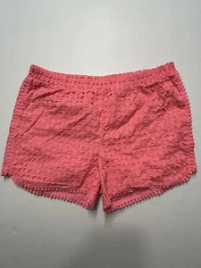 Girls Lilly Pulitzer For Target Pink Eyelet Shorts Size XL 14/16 - Picture 1 of 6