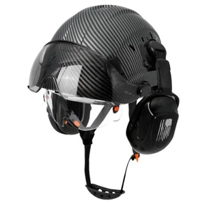 CE Bau Schutzhelm mit Visier eingebaute Brille Ohrenschützer für Ingenieur - Bild 1 von 30