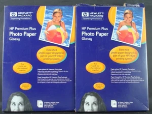 HP Premium Plus Photo Paper - Glossy, 4"x6" inches, 20 sheets x 2 boxes, C6944A - Photo 1/2