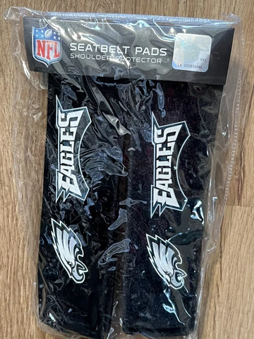 Philadelphia Eagles NFL 2022 Seat Belt Pad Set of 2 Cover