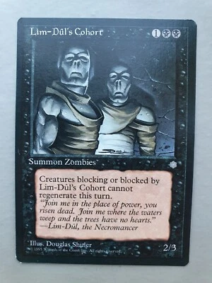 Lim-Dûl's Cohort, MTG Ice Age (1995) Common Black Creature NM - Image 1 of 2