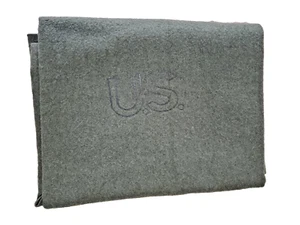 Vintage US Military Genuine Issue Army Wool Blanket  66X84 - Picture 1 of 2