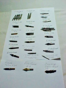 Vintage Fountain Pen Nibs - *YOU CHOOSE* Rexall, Hunt, Gillott's, Zanerian, +++ - Picture 1 of 24