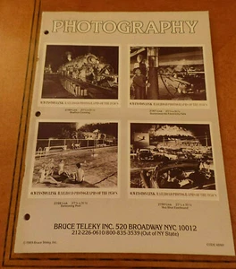 Photography Catalog Bruce Teleky Gallery B&W Images 1989 NF - Imagen 1 de 3