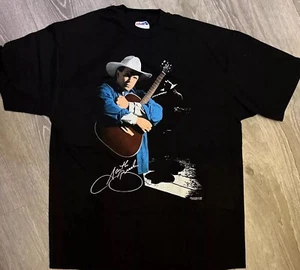 Garth Brooks Single Stitch 1992 Black T-Shirt Vintage Large USA - Picture 1 of 10