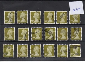 GB - Machin - Wholesale - (869) 56p value x 18 copies - used - Picture 1 of 1