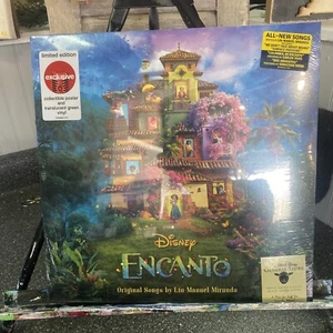 *IN HAND* LIN MANUEL MIRANDA ENCANTO GREEN VINYL LP + COLLECTIBLE POSTER - Picture 1 of 2