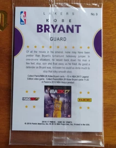 2016-17 Panini NBA Hoops Kobe Bryant 2K17 2-Pack Cards # 2 and # 9. Rare. - Bild 1 von 3