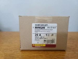Neu Leitungsschutzschalter Square D Homeline HOM120CAFI 20 Ampere 1-polig CAFI Plug On - Bild 1 von 4