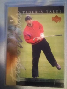 Tiger Woods 2001 Upper Deck Golf Tiger's Tales tt22 Tiger Bounces Back Pebble - Picture 1 of 1