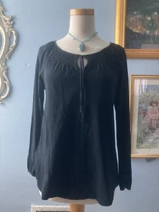 Eddie Bauer Prairie Shirt Size Small Black - Picture 1 of 7