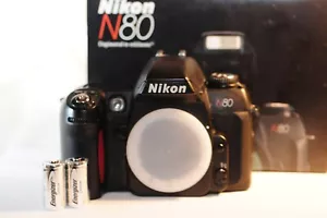 Nikon N80 F-80 35mm film SLR analog camera w/ batteries WORKING TESTED NO LENS - Picture 1 of 11