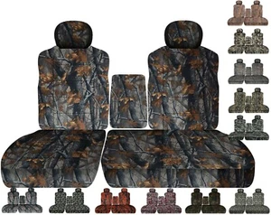 Fits Chevy C/K 1500 Pickup 95-98 front set seat covers 60/40 seat with console - Foto 1 di 21