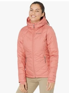 Chaqueta acolchada Columbia Heavenly con capucha aislada coral XS - Imagen 1 de 14