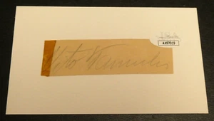 Vito Tamulis (dec. 1974) NY Yankees Baseball Great Signed Cut with JSA COA - Picture 1 of 2