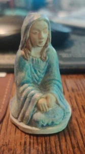 Vintage Mary Germany nativity village Xmas kneeling decor - Picture 1 of 4