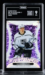 Rasmus Kupari World Premiere Purple /65 TAG 9 (945) 2021 UD Ovation #WP-11 RC - Picture 1 of 2