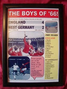 England 4 West Germany 2 - 1966 World Cup Final - framed print - Picture 1 of 2