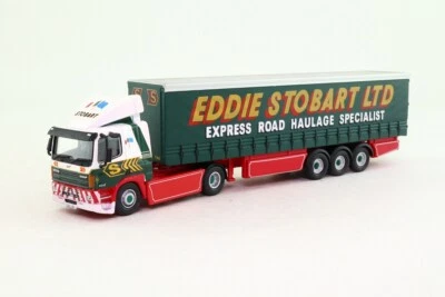 Oxford Haulage Ox76Daf003 1/76 Leyland Daf 85 Artic Curtainside Eddie Stobart - Photo 1/2