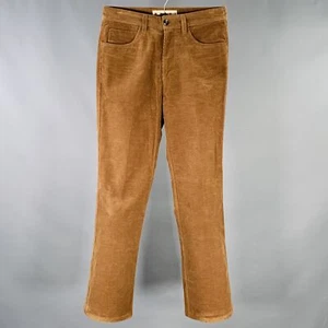 Pantalones informales rectos de pana de algodón marrón talla 30 MARNI - Imagen 1 de 6