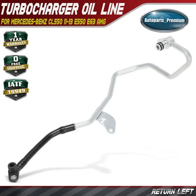 Línea de refrigerante turbocompresor izquierdo retorno para Mercedes-Benz CL550 11-13 E550 E63 AMG Foto 1 de 4