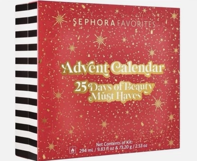 Sephora 2025 Advent Calendar 24 Days of Christmas Holiday Calendar New Sealed - Image 1 of 4