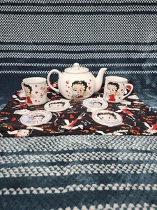Juego de fiesta de té Betty Boop 1999 vintage incluye mucho - Imagen 1 de 8