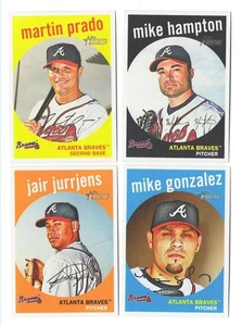 2008 Topps Heritage High Numbers - ATLANTA BRAVES Team Set - Picture 1 of 4