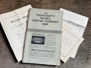 1900 Massachusetts Woman's Christian Temperance Union 27th Annual Convention Lot - Bild 1 von 24