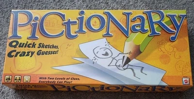 Pictionary by MATTEL  Quick Sketches, Crazy Guesses 8yrs+ drawing game BNIB - Image 1 of 4