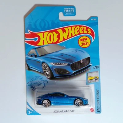Jaguar F-Type 2020 azul fresco de fábrica 1/10 (#25/250) Hot Wheels Foto 1 de 2