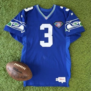 Seattle Seahawks Team Issued Rick Mirer NFL Football Vintage 1994 Game Jersey 44 - Picture 1 of 10