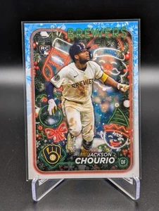 2024 Topps Holiday Jackson Chourio #H119 Rookie RC Tampa Bay Rays - Picture 1 of 2