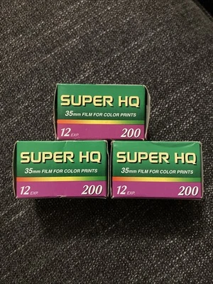 3- Película Fuji Fujicolor Super HQ 200 35mm para impresiones en color, sellada, caducada 2007 Foto 1 de 3